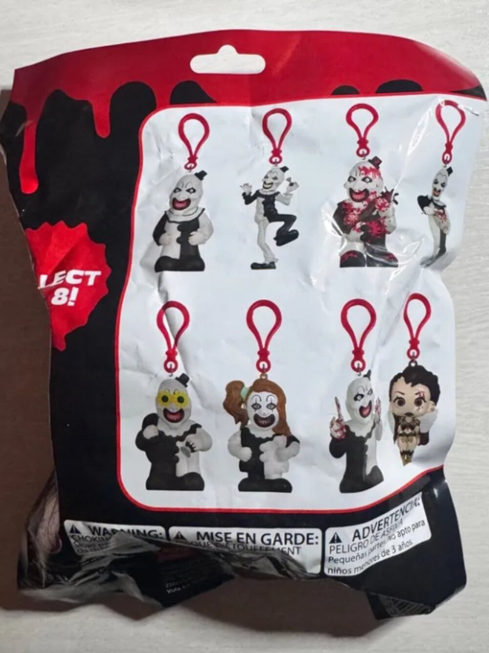 Damien Leone's Terrifier Hangers Mystery Bag Horror Keychain Bag Clip New Sealed